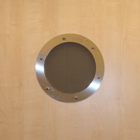 Prettyia 265mm Stainless Steel Porthole Window with Clear Thick Tempered Glass, 
