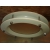 Porthole window embossed WHITE 350 mm glass matte nuts coupling