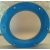 Porthole window embossed BLUE 350 mm glass matte nuts coupling