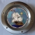 Porthole window embossed INOX 350 mm STAINED GLASS No. 5 nuts flange