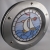 Porthole window embossed INOX 350 mm STAINED GLASS No. 7 nuts flange
