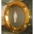 Porthole window GOLDEN color 350 mm glass Gentlemen's toilet nuts flange